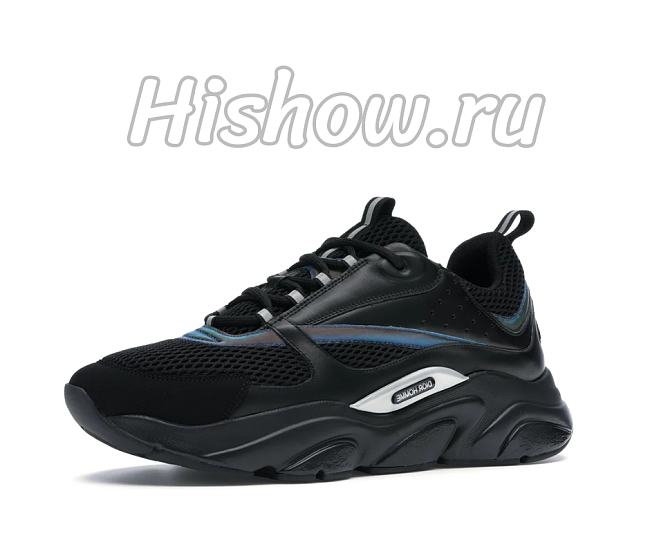 Dior B22 Black Reflective Sneakers - 1