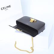 Celine Bag Black Gold 197993 Size 20.5x10.5x4cm - 3