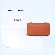 Celine Bag Brown Gold 197993 Size 20.5x10.5x4cm - 6