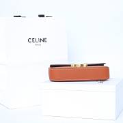 Celine Bag Brown Gold 197993 Size 20.5x10.5x4cm - 5