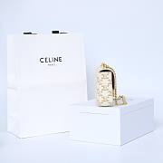 Celine Bag White Gold 197993 Size 20.5x10.5x4cm - 6
