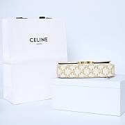 Celine Bag White Gold 197993 Size 20.5x10.5x4cm - 5