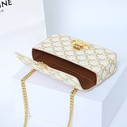 Celine Bag White Gold 197993 Size 20.5x10.5x4cm - 2