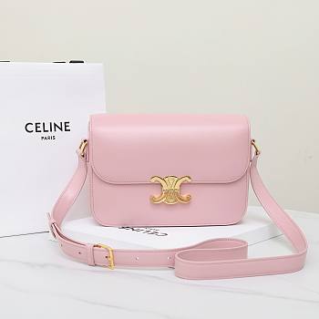 Celine Bag Pink 191242 Size 22.5x16.5x7.5cm