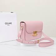 Celine Bag Pink 191242 Size 22.5x16.5x7.5cm - 6