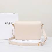 Celine Bag White 191242 Size 22.5x16.5x7.5cm - 6