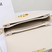 Celine Bag White 191242 Size 22.5x16.5x7.5cm - 2