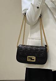 Fendi Baguette Black 8533 Size 24×7×13cm - 4