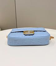 Fendi Baguette Blue 8533 Size 24×7×13cm - 4