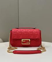 Fendi Baguette Red 8533 Size 24×7×13cm - 1