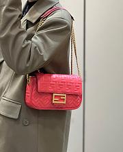 Fendi Baguette Red 8533 Size 24×7×13cm - 5