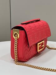 Fendi Baguette Red 8533 Size 24×7×13cm - 4