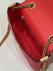Fendi Baguette Red 8533 Size 24×7×13cm - 6