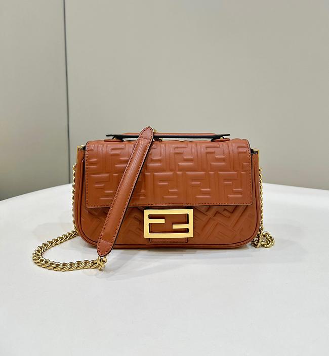 Fendi Baguette Brown 8533 Size 24×7×13cm - 1