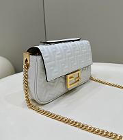 Fendi Baguette White 8533 Size 24×7×13cm - 5