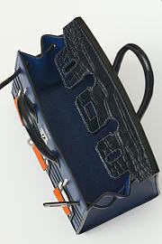 Hermès Birkin Bag 3 Windows Blue Size 22x15x8CM - 4