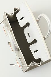 Hermès Birkin Bag 3 Windows White Size 22x15x8CM - 4