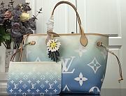 LV NEVERFULL M45680 Blue Size 31x28x14cm - 5