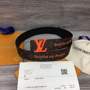 LV Pyramide 40 mm Reversible Belt MP304U