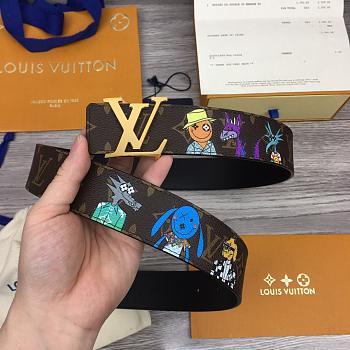 LV SHAPE 40MM REVERSIBLE BELT MP291Q 01