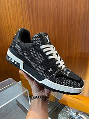 Louis Vuitton LV Trainer Black Damier 3D Denim 1AD6DX - 2