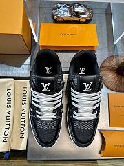 Louis Vuitton LV Trainer Black Damier 3D Denim 1AD6DX - 3