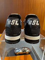Louis Vuitton LV Trainer Black Damier 3D Denim 1AD6DX - 5