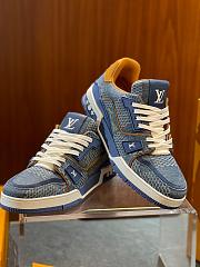 Louis Vuitton LV Trainer Blue Damier 3D Denim 1AD6DI - 2