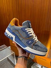 Louis Vuitton LV Trainer Blue Damier 3D Denim 1AD6DI - 3