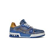 Louis Vuitton LV Trainer Blue Damier 3D Denim 1AD6DI - 6