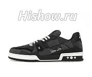 Louis Vuitton LV Trainer Black Damier 3D Denim 1AD6DX - 1