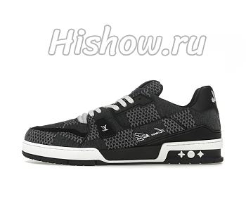 Louis Vuitton LV Trainer Black Damier 3D Denim 1AD6DX