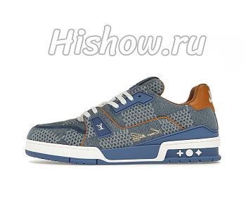 Louis Vuitton LV Trainer Blue Damier 3D Denim 1AD6DI