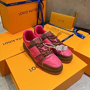Louis Vuitton LV Trainer Brown Pink 1A85Q - 5