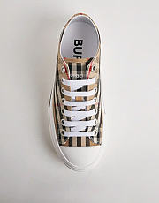 Burberry Check Cotton Sneakers Beige - 3