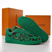 Louis Vuitton LV Trainer Sneaker Damier Pop Green 1ACN5D - 4