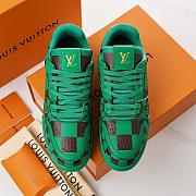 Louis Vuitton LV Trainer Sneaker Damier Pop Green 1ACN5D - 3