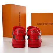 Louis Vuitton LV Trainer Sneaker Damier Pop Red 1ACN44 - 2