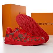 Louis Vuitton LV Trainer Sneaker Damier Pop Red 1ACN44 - 4