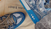 Louis Vuitton Skate Trainer Blue Swarovski Monogram 1ABMHB - 4