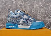 Louis Vuitton Skate Trainer Blue Swarovski Monogram 1ABMHB - 6