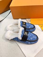 LV Cosy Flat Comfort Clog Blue 321631D - 6
