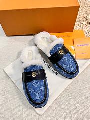 LV Cosy Flat Comfort Clog Blue 321631D - 5