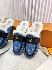 LV Cosy Flat Comfort Clog Blue 321631D - 4