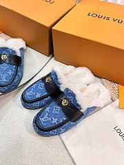 LV Cosy Flat Comfort Clog Blue 321631D - 3
