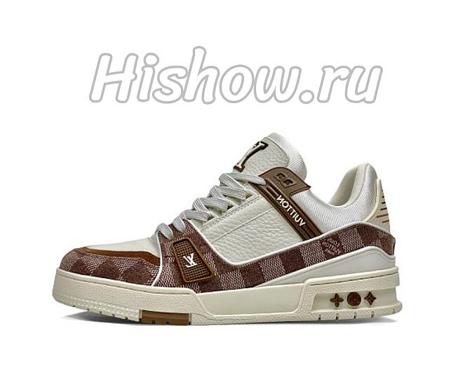 Louis Vuitton LV Trainer Sneaker White Brown 1AD7S9 - 1