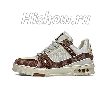 Louis Vuitton LV Trainer Sneaker White Brown 1AD7S9