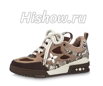 Louis Vuitton Skate Sneaker Brown Snakeskin 1ABMG6