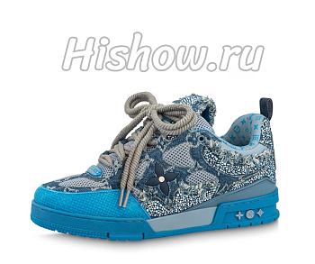 Louis Vuitton Skate Trainer Blue Swarovski Monogram 1ABMHB
