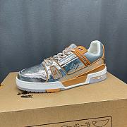 LV Trainer Sneaker Silver Yellow 1A996N - 3